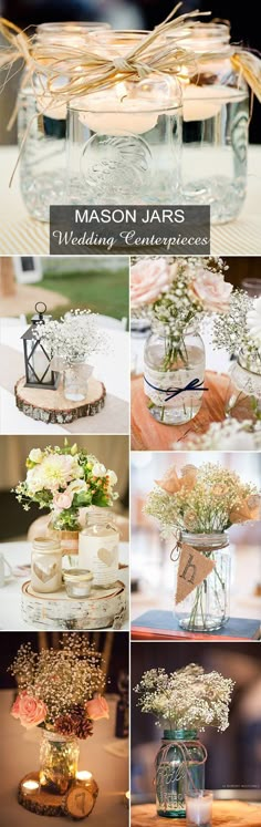 mason jar wedding centerpieces