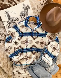 Western Sherpa Pullover SOLD SEPARATE Fuzzy Western Jacket, Western Sherpa Pullover, Western Pullover Women, Women’s Western Fashion, Country Inspired Outfits, Cold Western Outfit, Western Christmas Gifts, Western Fall Fashion, Western Gift Ideas