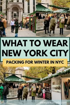 the new york city is packed for winter in nyc