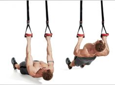 a man is doing exercises on a rope