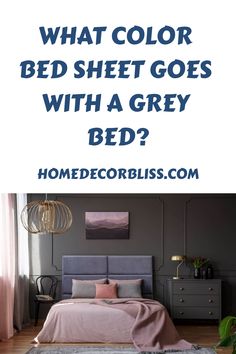 What Color Bed Sheet Goes With A Grey Bed? Grey Bed