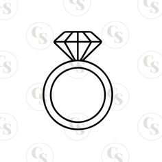 a ring with a diamond on it