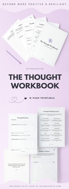 Irrational Thinking, Reframe Negative Thoughts, Be More Positive, Set Yourself Free, Cognitive Behavior, Health Planner, Health Journal, Planner Pdf, Positive Psychology