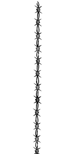 a black and white photo of a tall pole with spikes on it