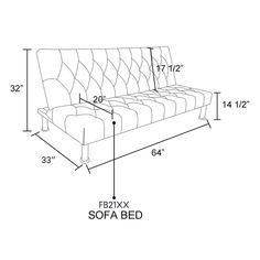 the sofa is shown with measurements for each seat and headboard, as well as an additional