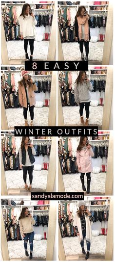 8 Easy Winter Outfit Ideas | SandyALaMode Easy Work Outfits Winter, What To Wear On A Snowy Day Outfit, Cold Winter Outfits Teacher, Winter Teaching Outfits Cold Weather, How To Dress For Snow Weather, Turtle Neck And Cardigan Outfit, Winter Flannel Outfits Cold Weather, Leggings And Cardigan Outfit Winter, Causal Outfits For Women Winter Work