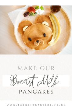 Breast milk pancake recipe Pancakes For Baby, Milk Pancakes, Baby Cut, Baby Pancakes, Formula Milk, Weaning Recipes, Pancake Day, Fruit Puree, Weaning