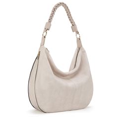 PRICES MAY VARY. Material: Soft PU leather fabric; polyester liner; smooth metal zipper; high-quality hardware. all of these materials make the slouchy hobo bag more elegant and durable. Size: 15.7"L*13"H*4.7"W(Extended Size). It can fit laptops up to 14 inches and tablets of all sizes, of course, also includes your wallet, cosmetics, skin care products, keys, sunglasses, cell phones, etc. The hard PU leather woven handle is suitable for hand-holding and shoulder-carrying. It is 15.8 inches long Slouchy Tote Bag, Hobo Bags For Women, Heavy Clothing, Slouchy Hobo Bag, Slouchy Tote, Hobo Purse, Hobo Bags, Hand Holding, Leather Weaving