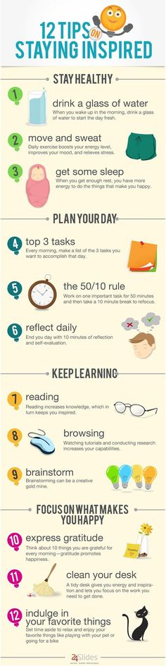 12 tips for staying inspired. I need this. Mental Training, روتين العناية بالبشرة, Stay Inspired, Staying In, Healthy Meals, Get Healthy, Healthy Habits, How To Stay Healthy, Self Improvement