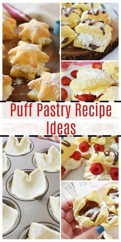 puff pastry recipe ideas that are easy to make and great for desserts or as an appetizer