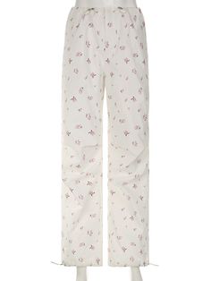 Harajuku Kawaii Aesthetic Y2K Floral White Baggy Cargo Trousers Parachute Pants Size Chart *Standard shipping time to the US is 9-19 business days. Please consult our shipping page for shipping time estimates for other countries. *Please check the measurements/size chart very carefully when ordering from The Kawaii Factory. Most of our clothes come in Asian sizes, which are generally 1-2 sizes smaller than US/EU sizes. Buyers shall bear the full cost of return shipping charges unless the product is significantly different from what is described on the product page. *Lingerie and pajamas cannot be returned or exchanged. Pj Pants Aesthetic, Fluffy Pj Pants, Jacket Dress Set, Mini Pleated Skirt, Egirl Clothes, Soft Girl Clothes, Aesthetic Y2k, Punk Outfits, Kawaii Aesthetic