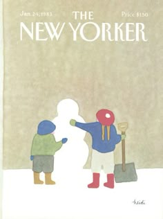 the new yorker magazine cover with two children