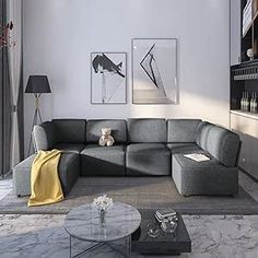 a living room filled with lots of furniture