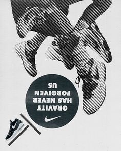 an advertisement for the nike shoe company