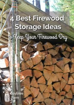 firewood storage ideas to keep your firewood dry