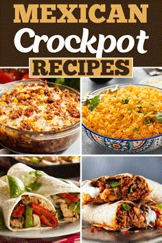 mexican crockpot recipe collage