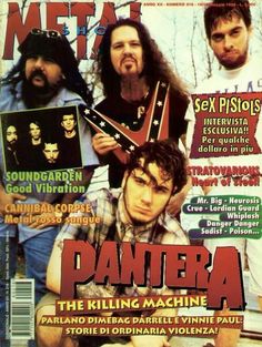 the cover of metal magazine pantera