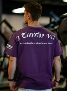 2 Timothy 4 17, Christian Aesthetics, Christian Merchandise, Purple Tshirt, Christian Hats