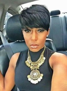 Brazilian Women's Pixed Cut Short Remy Human Hair Straight Black None Lace Wigs | eBay Short Sassy Hair, Sassy Hair, Short Black Hairstyles, Penteado Cabelo Curto, Relaxed Hair, Short Styles, Short Wigs, Short Hair Styles Pixie, African Hairstyles