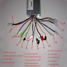 the wiring for an electric vehicle is shown in this diagram