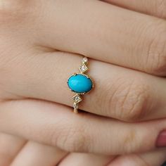 Turquoise Ring*14K Gold Dainty Oval Ring For Girl Everyday Ring*For Women Trendy Turquoise Ring Rose Gold # Features * Gram:1.60 gr(approximate weight) * Size: 15 mm * Production Method:CASTİNG +Hand Made Polish  * 14 K (0,585) in gold *Special Gift Box  *Like all precious jewels,it comes in its own gift box. *Can include a little gift note  *The Gold Body Of The Ring İs Polished By Hand. *Available in White gold or Rose Gold choosing Enter the Name You Want  in the Ring Thank you for your trust Turquoise Jewelry Gold, Gold Turquoise Ring, Turquoise Birthstone, Turquoise Gold Ring, Ring Everyday, Ring Rosegold, Gifts Mom, Gold Bodies, Birthday Jewelry