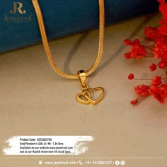 Keep love close to your heart with this stunning heart-in-heart Gold Pendant. Gold Chain With Dollar Design, Heart Dollar Gold Chain, Mahar Locket With Name, Loket Sets Gold Design, Locket Designs Pendants Gold, Gold Chain Locket Designs, Simple Gold Locket Designs, Gold Chain With Locket, Pendent Designs Gold