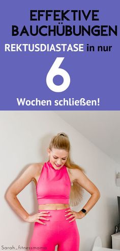 Effektive Bauchübungen- Rektusdiastase in nue 6 Wochen schließen. Post Partum, Bye Bye, Postpartum, Sport Fitness, At Home Workouts, Coaching, Yoga, Train