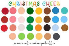 the christmas cheer project is shown with different colors and shapes to make it look like they are