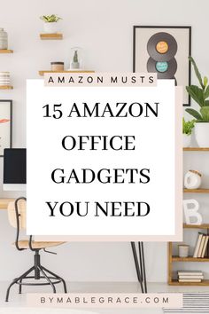 15 Amazon Office Gadgets You Need Office Needs List, Office Desk Decor Ideas At Work, Amazon Desk Finds, Best Office Supplies, Office Must Haves From Amazon, Home Office Essentials List, Desk Must Haves Office, Must Have Office Accessories, Home Office Amazon Finds