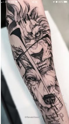 Sketch Style Tattoos, Tattoos To Cover Scars, Tattoo Dotwork, Panda Tattoo, Full Sleeve Tattoo Design, Men Tattoos Arm Sleeve, Warrior Tattoos, Half Sleeve Tattoos For Guys