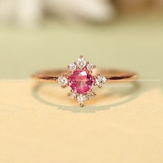 14K Solid Gold Dainty Ring, Pink Spinel Gemstone Ring, Pink Engagement Rings, Pink Spinel Diamond Ring, August Gemstone, Pinky Ring *:-☆--☆--☆--☆--☆--☆-:* Our rings can be customized in 10K/ 14K or 18K solid gold. Solid gold does not rust, tarnish or corrode, and it will never lose its color or fade over time. It is priced for its lasting beauty that improves with age. Gold jewelry is always a worthy investment and the price of gold is more stable in times of economic depression. *:-☆--☆--☆--☆-- Pink Engagement Rings, Engagement Rings Pink, Pinky Rings For Women, Gold Dainty Ring, Spinel Engagement Rings, Pink Engagement, Rings Pink, Sky Blue Topaz Ring, Pink Engagement Ring