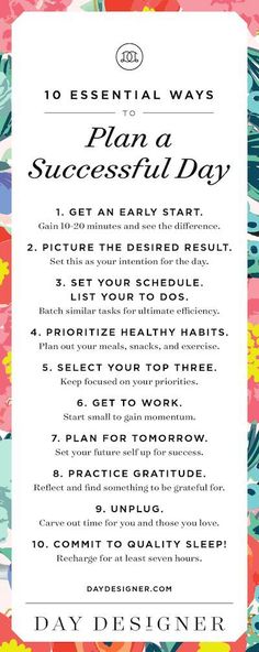 10 Essential Ways to Plan a Successful Day. Home organization starts with a good plan and great planner. Choose Career, Daglig Motivation, Change Habits, Day Designer, Personal Improvement, Planner Organization, Inspiration Quotes