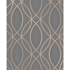 grey and gold wallpaper with wavy lines