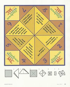 an image of a game board with instructions on how to make it