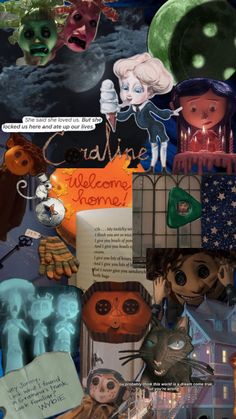 a collage of halloween images and pictures