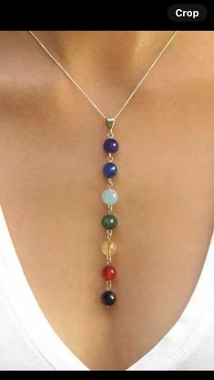 Experience the powerful energy of the chakras with our beautifully crafted necklace. Adorned with seven vibrant beads, this necklace features a 17.7 inch stainless steel chain that symbolizes strength and durability. Let the colorful beads guide you on your spiritual journey and awaken your senses. Enjoy fast shipping, local delivery or come visit us in person at our store located in Birchwood Mall, Fort Gratiot Michigan! We would love to meet you Spiritual Silver Crystal Necklaces With Colorful Beads, Silver Spiritual Crystal Necklace With Colorful Beads, Spiritual Rainbow Crystal Necklaces With Colorful Beads, Spiritual Rainbow Crystal Necklace With Colorful Beads, Raffle Basket, Jump Ring Jewelry, The Chakras, Chakra Beads, Powerful Energy