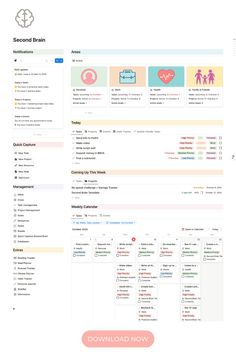 Transform your daily chaos into streamlined productivity with the Second Brain Notion Template! This powerful tool helps you capture ideas, organize tasks, and manage projects all in one place. Say goodbye to information overload and hello to a system that keeps everything you need at your fingertips. Whether you're juggling work, personal goals, or creative projects, this template will help you stay on top of everything. Manager Planner, Notion Calendar, Life Planner Organization, Notion Dashboard