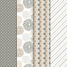 four different patterns that can be used as wallpaper