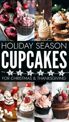 holiday season cupcakes for christmas and thanksgiving