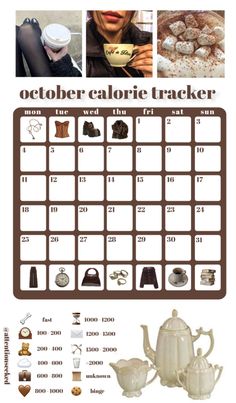 October Weight Tracker, September Calorie Tracker, Calorie Tracker Aesthetic, Cal Tracker, Korean Diet