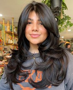 Feathered Layers, Haircuts For Long Hair With Layers, Long Shiny Hair, Hair Inspiration Long, Layered Haircuts For Medium Hair, Hairstyles For Layered Hair, Mom Hairstyles, Haircuts For Medium Hair, Haircuts Straight Hair