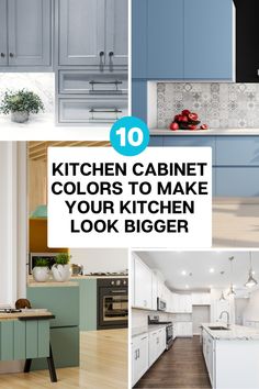 the top ten kitchen cabinet colors to make your kitchen look bigger than it is shown