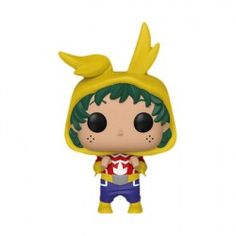 the pop vinyl figure is wearing a yellow wig