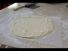 the dough has been made on the counter top