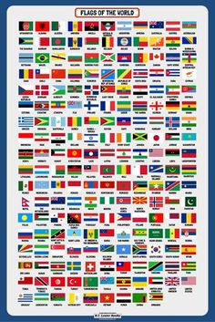 the flags of the world poster