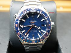 Omega SEAMASTER OCEAN 600M GMT BLUE DIAL SERVICED