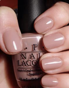 Best Nail Polish Brands, Opi Nail Polish Colors, Neutral Nail Color, Opi Nail Colors, Nagellack Trends, Manicure Colors, Nude Nail Polish, Nude Nail, Nail Colour