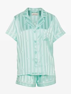 Fame Clothes, Sleepover Outfit, Pyjamas For Women, Sage Green Colour, Pajamas Aesthetic, Satin Pjs, Satin Pyjama, Satin Pyjamas