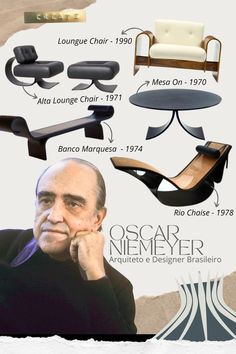 the history of oscar niemeyer's furniture from 1950 to present on display