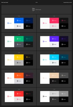 an image of different colors and shapes on the web page for any website or application